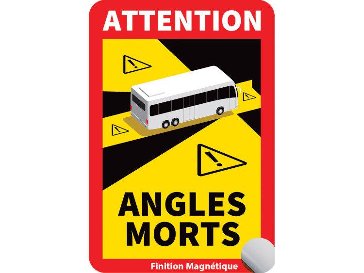 Signalisation angles morts bus magnétique